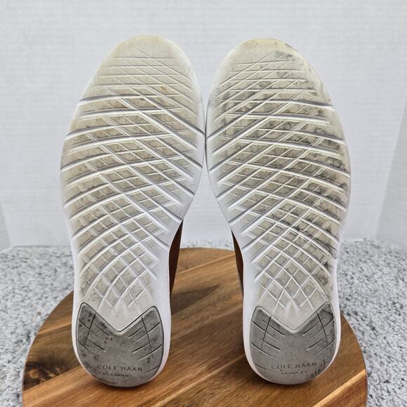 Cole Haan Grand Os Gray Brown U Throat Casual Saddle Oxford Sneaker Mens 9 M - Picture 9 of 13